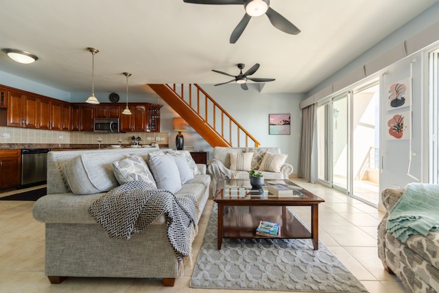 Beachfront Penthouse 3 Br 3 baths Cupecoy Real Estate SXM