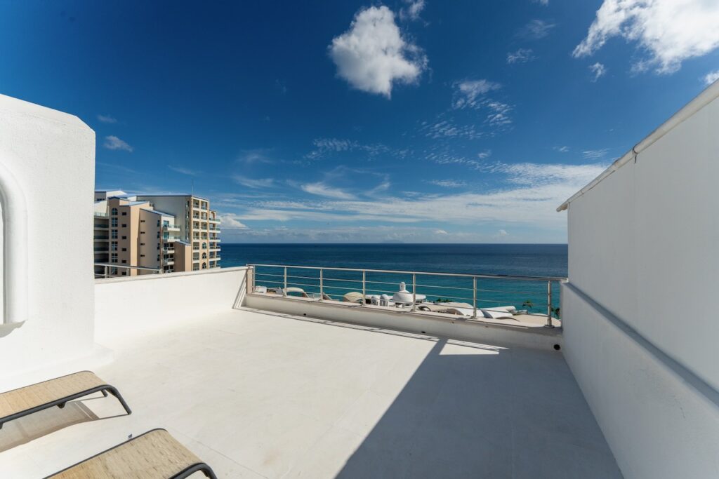 Beachfront Penthouse 3 Br 3 baths Cupecoy Real Estate SXM
