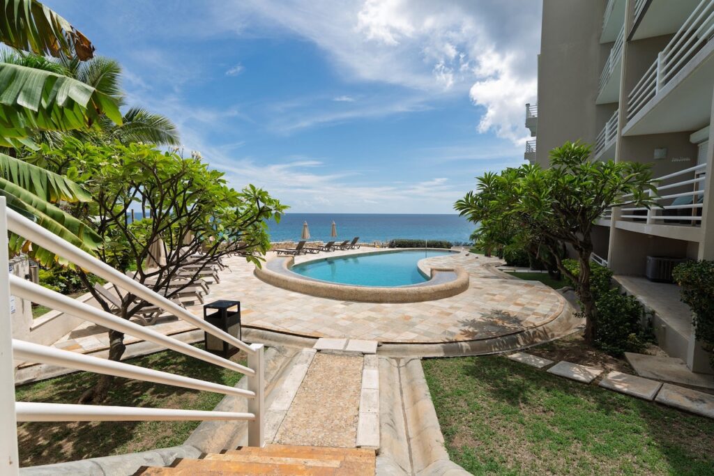 Beachfront Penthouse 3 Br 3 baths Cupecoy Real Estate SXM