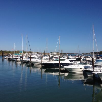 Boats in Hingham Harbor, Massachusetts