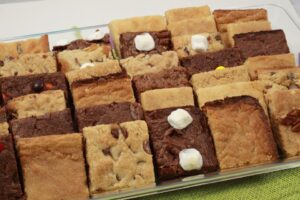 A variety of Gooden Sweet Cookies on a tray.