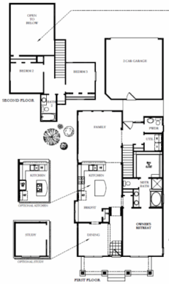 David Weekley Willie Floorplan at Mueller Austin