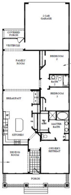 Oasis Floor Plan by David Weekley