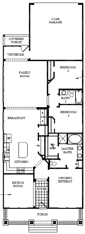 Oasis Floor Plan by David Weekley