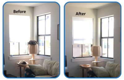 Solar Screens Before and After