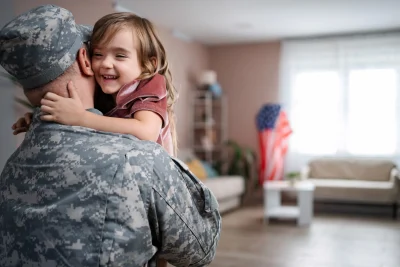 Military family relocating during a PCS move while planning a home purchase using a VA loan