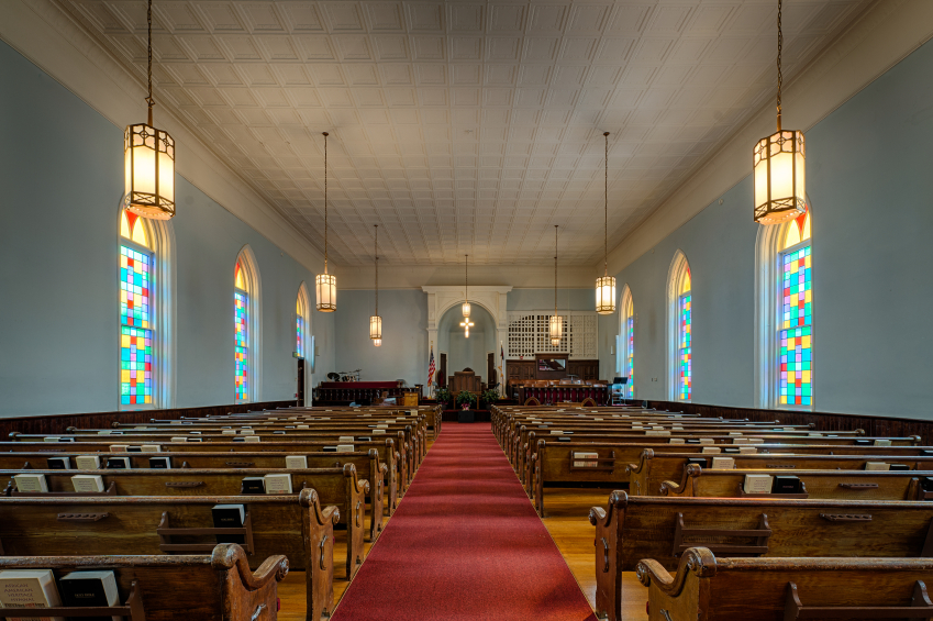 Dexter Avenue King Memorial Baptist Church (1889) at 454 Dexter Avenue in Montgomery, Alabama on December 3, 2014. Dr. Martin Luther King, Jr. was the pastor of this church from 1954 to 1960 and directed the Montgomery Bus Boycott from his office there.