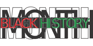 Image is a tile that says Black History Month in white, black, red, and green colors. Image is a tile that says Black History Month in white, black, red, and green colors.