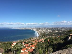 Image is of the Los Angeles area coastline.