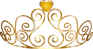 Image is a golden tiara.
