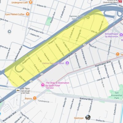 Map showing where Regent Square is.