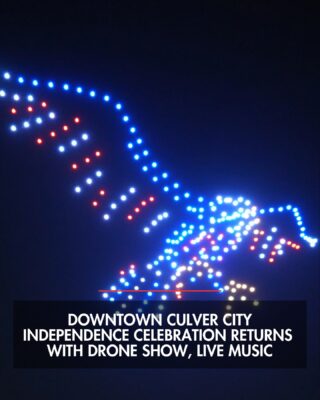 Image of the Culver City drone light show. Image from @culvercitygov https://www.instagram.com/p/DLNxZrXhrMg/?utm_source=ig_web_copy_link