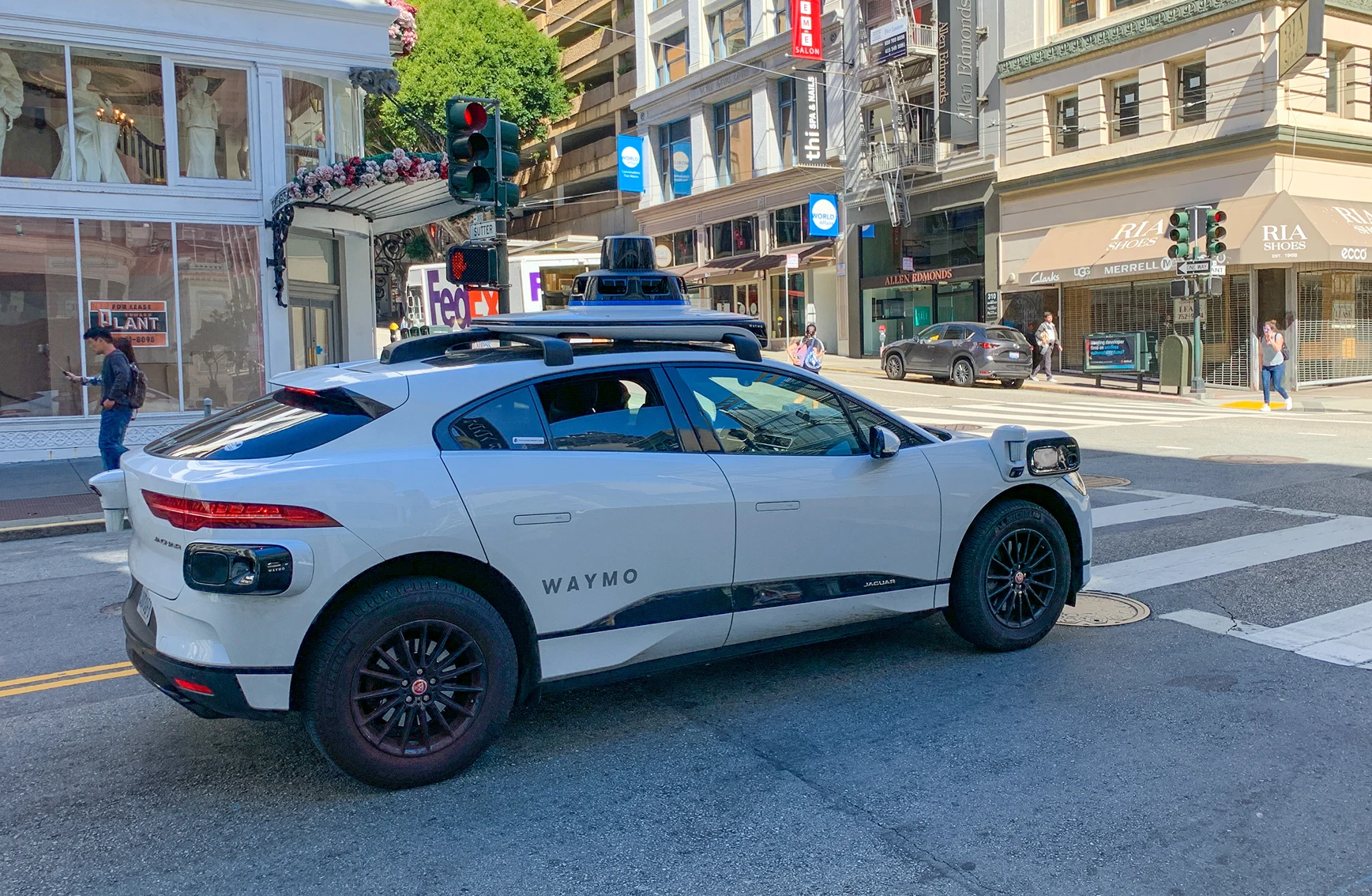Waymo self-driving car in San Francisco, California retrieved from wikimedia.