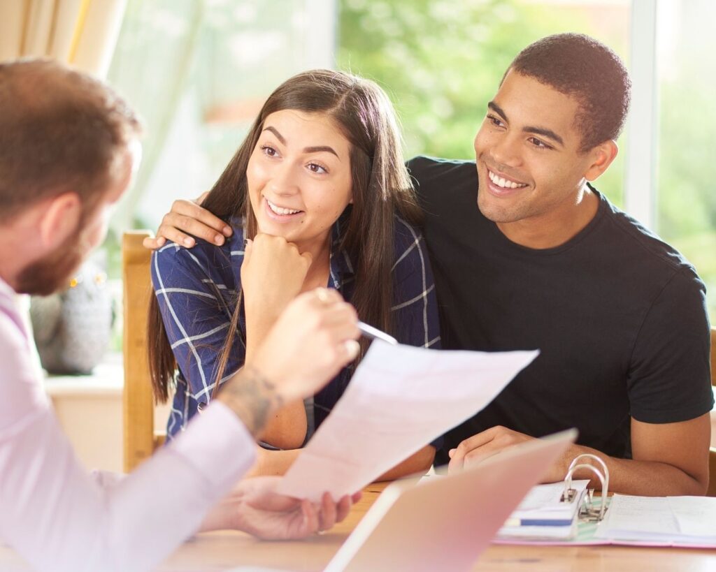 A couple are pleasantly surprised by the mortgage rates that are now available.