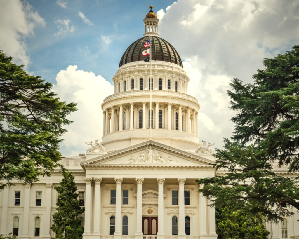 California state capitol where capital gains laws are set for California.