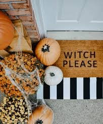 The Cutest DIY Halloween Doormats