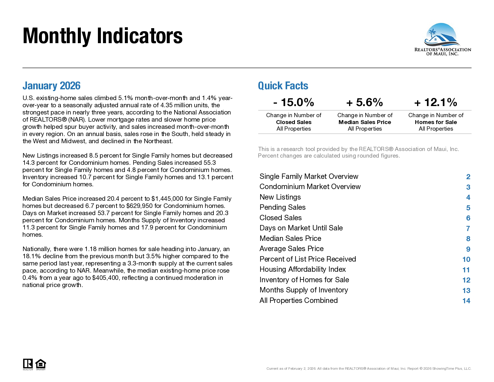 January 2026 Report
