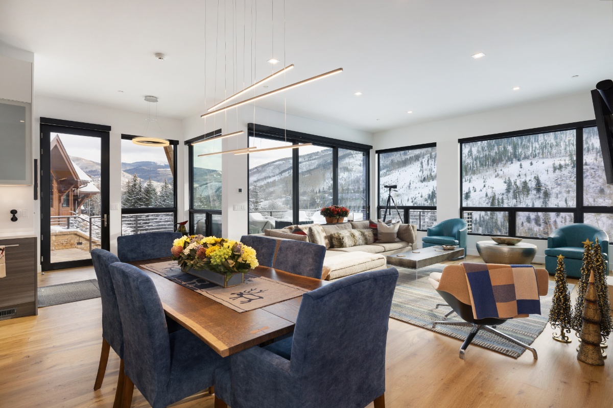 Inside a luxury mountain home