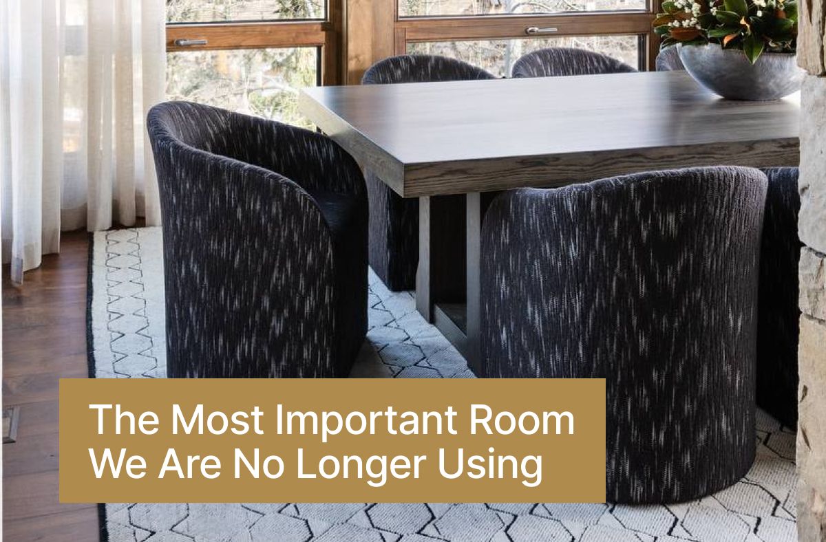 Why is the dining room in decline in American homes.