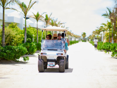 getting around ambergris caye on golf cart