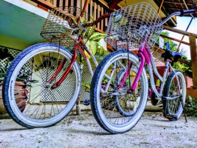Getting around caye caulker - bikes