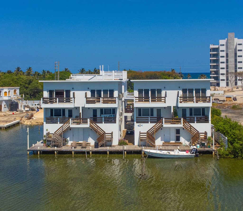 Waterfront villa at Anglers cove belize for sale