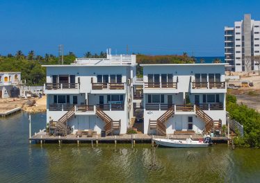 Waterfront villa at Anglers cove belize for sale