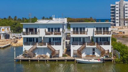 Waterfront villa at Anglers cove belize for sale