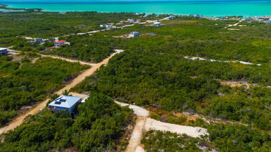 Arial view of properties