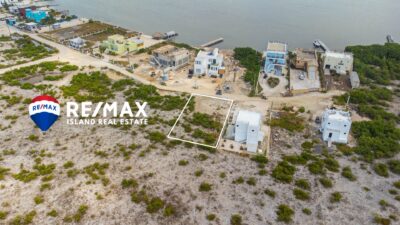 aerial of low-priced land for sale in belize Tarpon bay