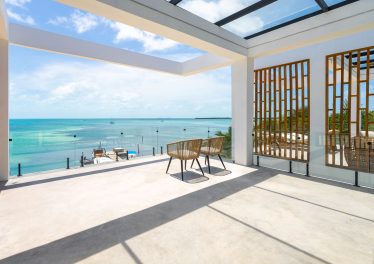 home for sale in caye caulker balcony view of ocean