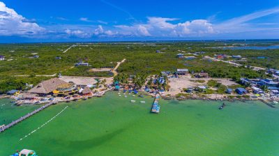 lot in secret beach aerial of the area