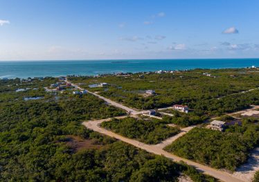 aerial of Secret Beach Investment Land in Belize