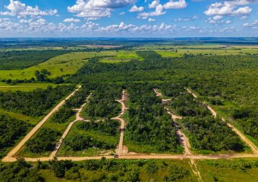 Iguana Vista land development map in Spanish Lookout, Belize featuring ¼-acre lots for sale.
