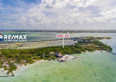 Aerial view of Laguna Estates subdivision Ambergris Caye Belize