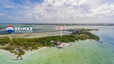 Aerial view of Laguna Estates subdivision Ambergris Caye Belize