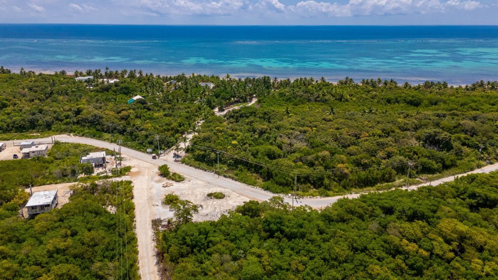 View of the naturally elevated terrain at Mile 7.5 North Ambergris