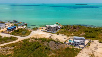 aerial of a secret beach investment lot