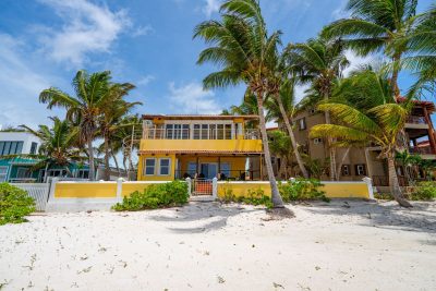 VBeach view of home for sale in belize on ambergris caye, Casa Bonita