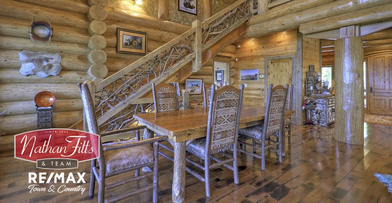 Wooden dining table
