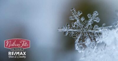 close up shot of snowflakes