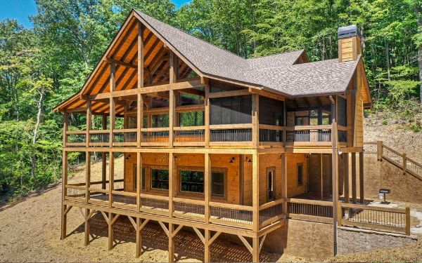 small wooden house