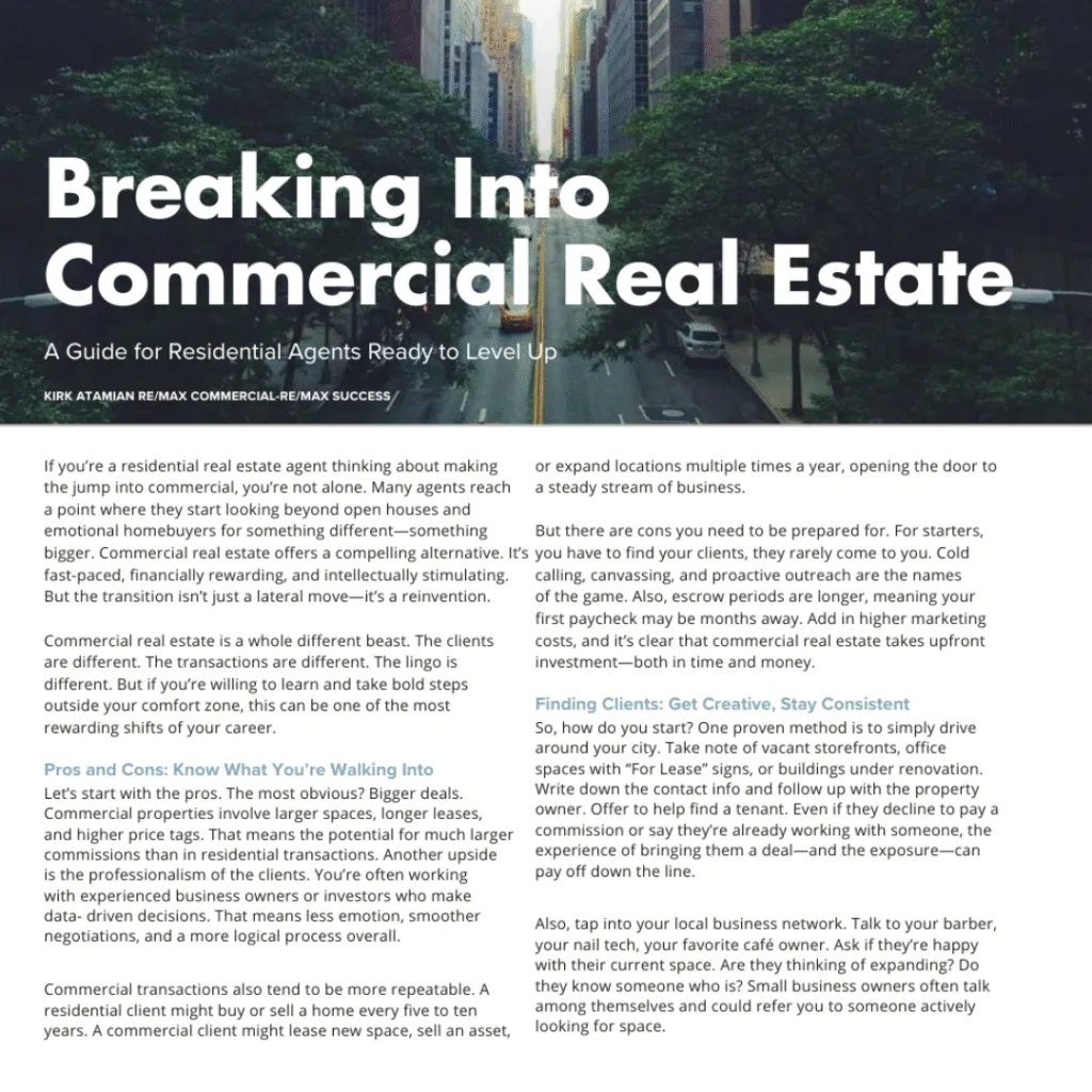 Real Productors: Breaking Into Commercial Real Estate