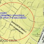 Eruv Map around Kesher of Tenafly & Englewood