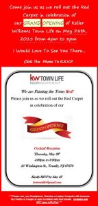Grand Opening of Keller Williams Office in Tenafly May28th 4-8pm