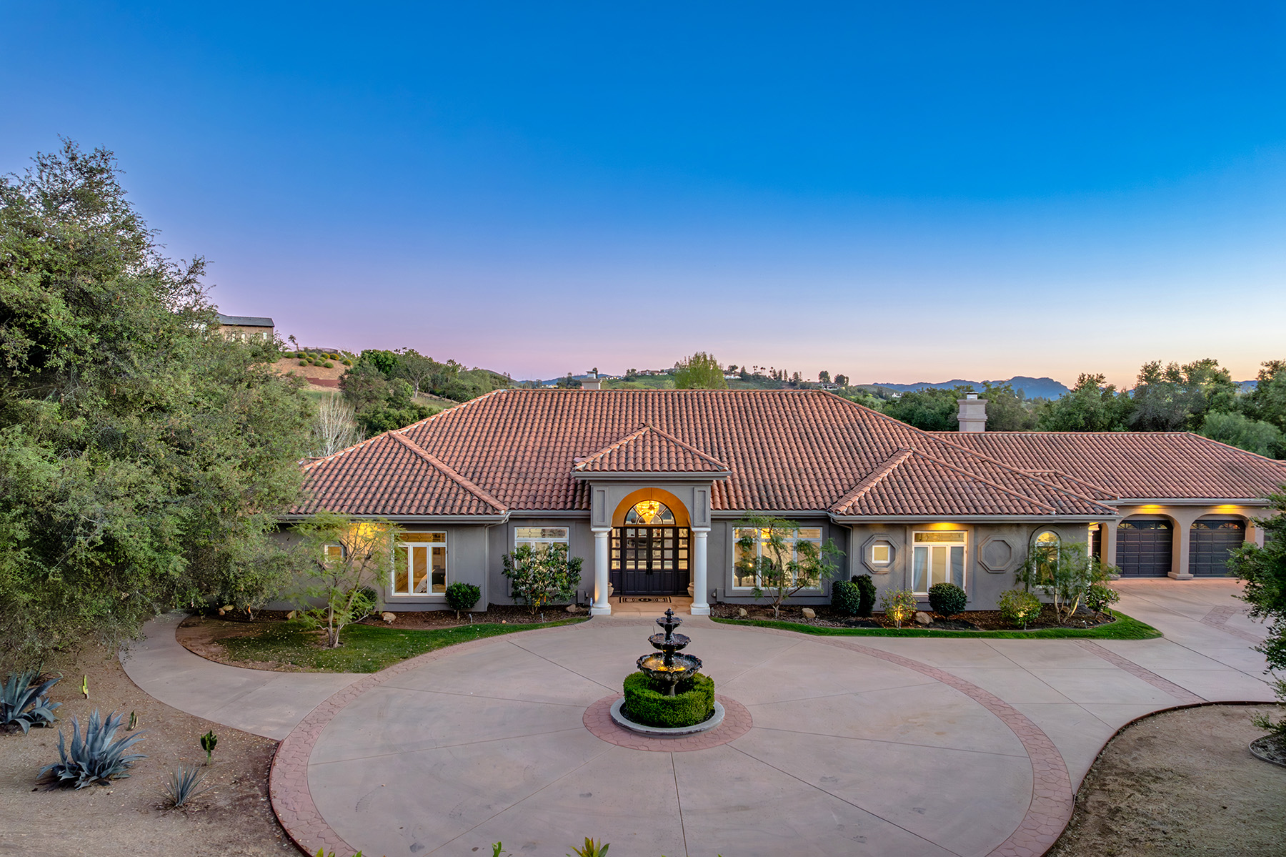 Aerial view of 4387 Rayburn Street, Westlake Village, CA 91362