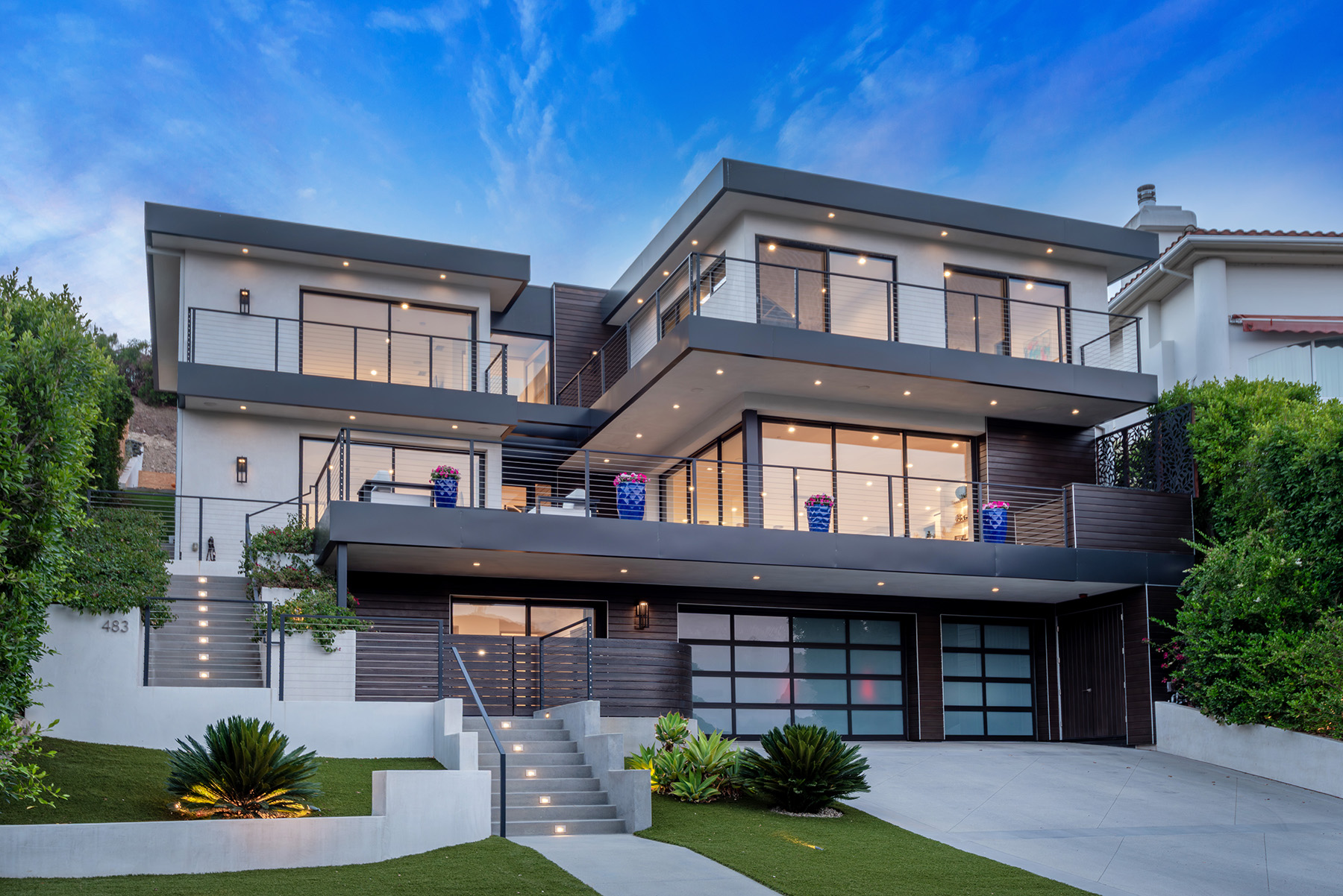 Aerial view of 483 Lake Sherwood Drive, Lake Sherwood, CA 91361