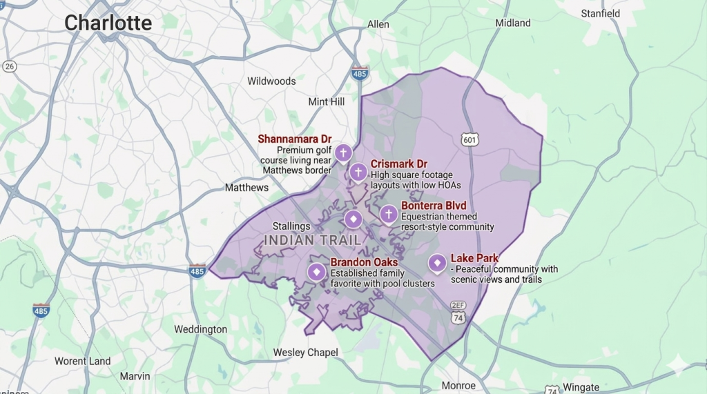 Map of Indian Trial