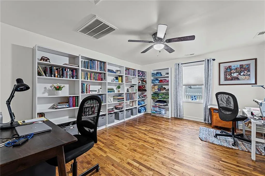 The second bedroom, working as an office and craft room — 605 4th Street, Weston MO