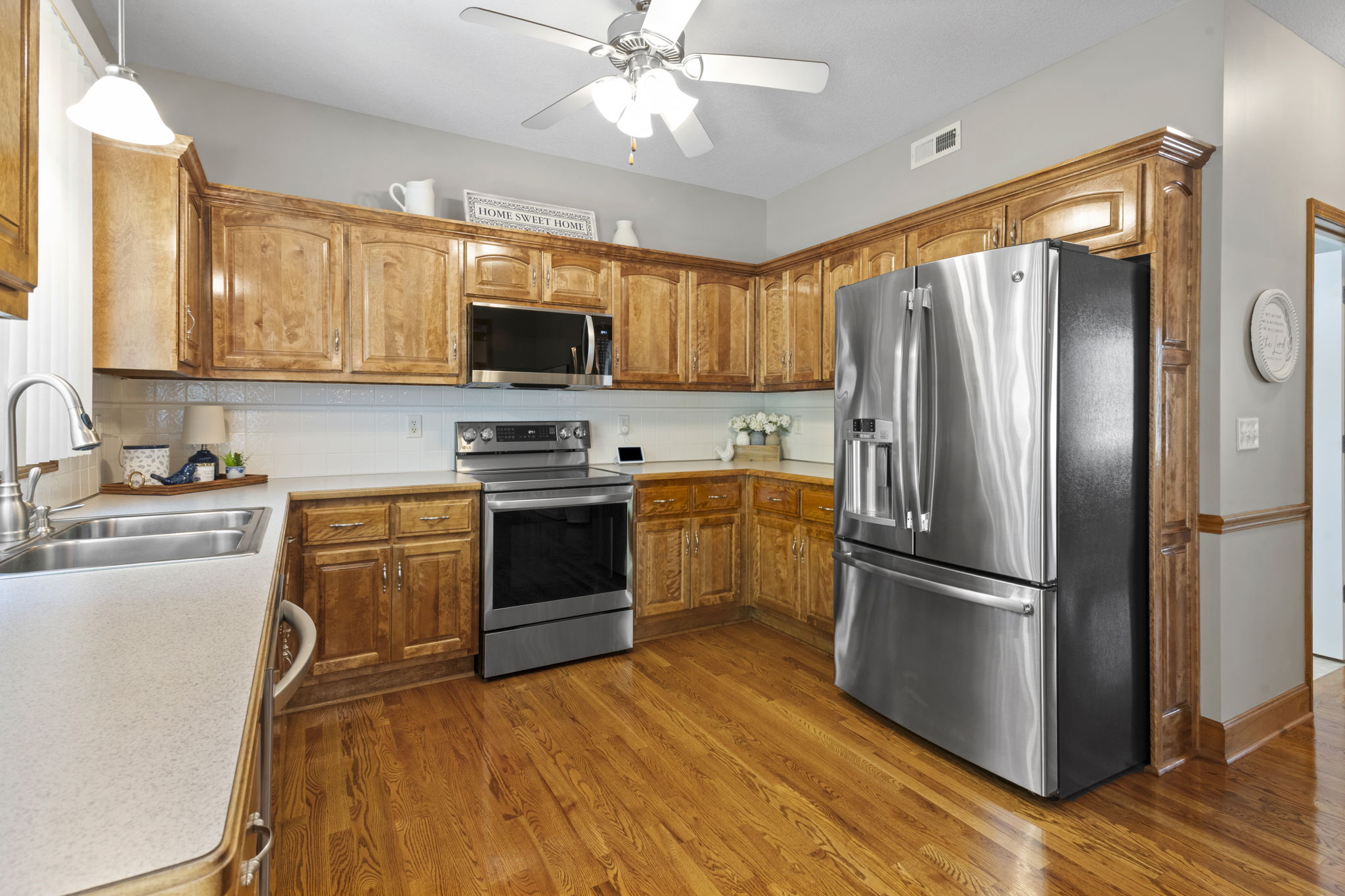 Kitchen with stainless appliances